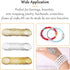 300Pcs Jewelry Beading Wire for Bracelet Making,3 Color Beading Wire Jewelry Craft Wire Bead Bracelet Wire Memory Wire Cuff for Jewelry Bangles Ma...