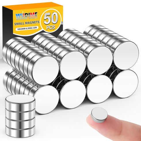 50 Pcs Office Whiteboard Magnets, Small Refrigerator Magnets Fridge Magnet for Crafts, DIY, Home, Kitchen, School......