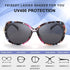 FEISEDY Women Oversized Polarized Sunglasses Ladies Large Shades Classic Fox Sunglasses B2730...