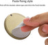 1Pair Round Glass Sliding Door Handle Stick-on Fixing Screwless Back-to-Back Shower Pulls Barn Pocket Door Sliding knobs (Gold Paste Fixed)...