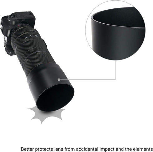 Reversible RF 600mm Bayonet Lens Hood Shade for Canon RF 600mm f/11 is STM Lens on Canon EOS R RP R5 R6 Replaces Canon ET-88B Lens Hood Allows to ...