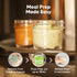 KeaBabies 12pk 4oz Glass Baby Food Containers - Leak-Proof, Microwavable Small Baby Glass Jars with Lids, Baby Food Storage Containers, Baby Snack...
