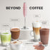 Zulay Kitchen Tornado Whisk Milk Frother Handheld - Coffee Frother Wand With Stand - Triple Whisk Hand Held Drink Mixer - Electric Stirrer Frothin...