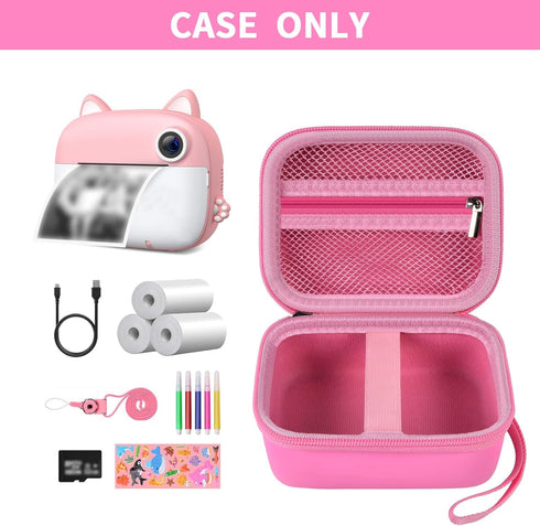 ANKHOH Case for GREENKINDER Kids Camera Instant Print/for MINIBEAR/for Gofunly Digital Video for Kids, Selfie Toddler Cameras Toys Storage Holder ...