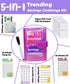 100 Envelope Challenge Binder,2024 Exclusive 52 Weeks / 100 Days 5050 Money Savings Challenges Notebook,5-in-1 Budget Planner, Budget Notebook Bin...
