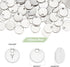PH PandaHall 100 Pcs 304 Stainless Steel Flat Round Blank Stamping Tag Pendants Charms Diameter 8mm for Jewelry Making...