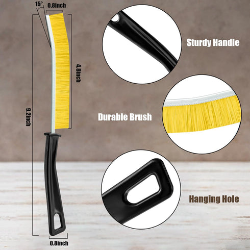Crevice Cleaning Brush, 3Pcs Hard Bristle Crevice Cleaning Brushes for Household Use, Gap Cleaning Brush, Crevice Brush to Scrub and Clean, Toilet...