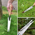 Hand Weeder Tool, Multi Use Garden Manual Weeding Tools with Wooden Handle Stainless Steel Head for Easy Weeder Removal, Transplanting, Pruning, D...