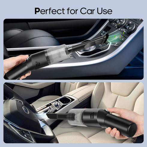 Portable Mini Car Vacuum Cleaner, High Power Cordless(400g) Handheld Rechargeable Vacuum Cleaner for Desk V06...