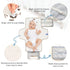 Portable Changing Pad for Baby - Black Cow Travel Diaper Changing Pad Waterproof Changing Mat with Built-in Pillow - Baby Shower Gifts...