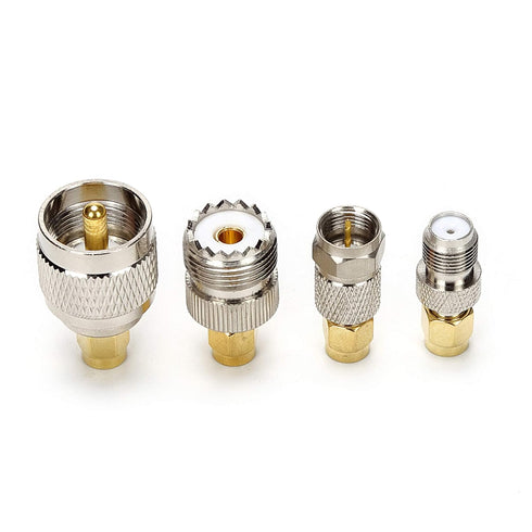 SMA Connector Kit in Adapter Standard SMA/BNC/UHF/N/F Male to Female Cable Connector Converter Converter Pack of 16...