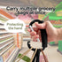 2 PCS Strong Stroller Hooks for Bags, Car Headrest Hook, Grocery Bag Hooks Large Carabiner Heavy-Duty Clip Hook for Groceries, Dog Leashes, Purses...