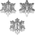 R&M International Snowflake Cookie Cutters with Interior Cut-Outs, 3" Assorted, 3-Piece Set...