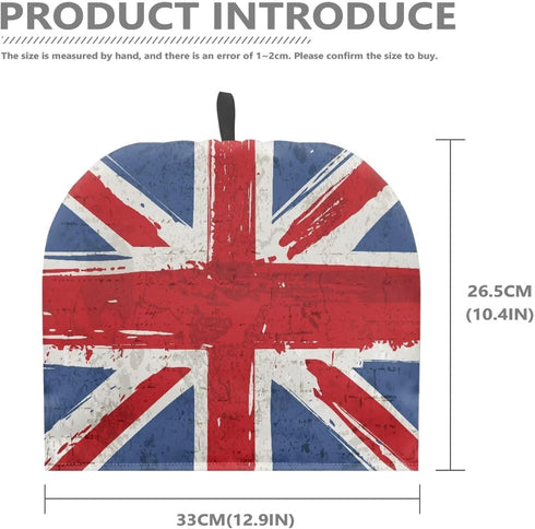 British Flag Union Jack Tea Kettle Cover for English Tea Sets Durable Teapot Cozies Breakfast Warmer Home Kitchen Hotel Tea Party Table Decor Acce...