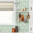 Cohoo Home Green Wallpaper Peel and Stick Wallpaper Boho Contact Paper for Cabinets Modern Self-Adhesive Removable Wallpaper Sage Green White Leaf...