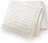 Baby Receiving Blanket for Boys Girls Knit Neutral Swaddle Blankets Soft Lightweight Crib Stroller Blankets for Newborn Infant Toddlers White 30 x...