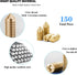 150 pcs Nickel Plated Tip Screws Pointed Cross Slot Leather Accessories 6 Sizes Belt Screws Include M2×3?M2.5×4?M2.5×5?M2.5×6?M3×5?M3×8 with 2mm S...