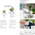 7 Inch Self Watering Pots,Clear Self-Watering Planters Box for Indoor Plants Flowers Outdoor Windowsill Gardens Comes with 1 Bag of White Pebbles...