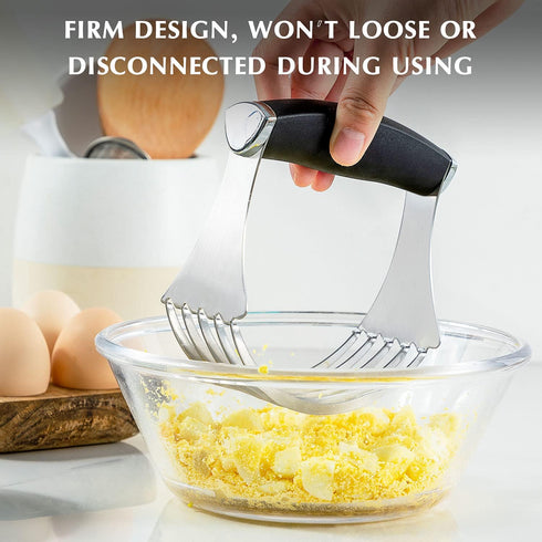 Gifbera Pastry Cutter, Large Pastry Blender with Comfortable Handle & Heavy Duty Stainless Steel Blades, Black...