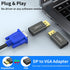 DisplayPort to VGA Adapter 1080P Converter, Display Port DP to VGA Adapter Male to Female Connector Compatible with Computer, Desktop, Laptop, PC,...
