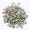 Beadsland Hotfix Iron On, Flat Back Stars Studs - 1/4" Flatback Glue on Studs 300pcs (Silver, 12x12mm)...