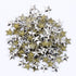 Beadsland Hotfix Iron On, Flat Back Stars Studs - 1/4" Flatback Glue on Studs 300pcs (Silver, 12x12mm)...
