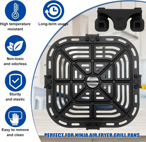 Air Fryer Rubber Bumpers, 4 Packs Air Fryer Replacement Parts for Instant Pot Gourmia Cosori and other Air Fryers, Air Fryer Accessories Silicone ...