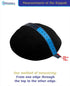 Hand Made 100% Cotton DMC Hand Knitted Kippah Hat from Israel, Hats for Men, Yarmulke Hat, Kippah for Men and Kids (Black, 20cm-7.9inch-Flat)...