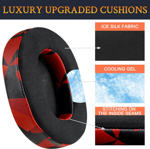 SOULWIT Cooling-Gel Replacement Earpads for Sony WH-1000XM5 (WH1000XM5) Noise Canceling Headphones, Ear Pads Cushions with High-Density Noise Isol...