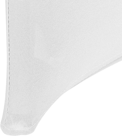Peomeise 4FT Spandex Table Cover Rectangular Stretch Spandex Tablecloth (White,4FT)...