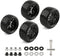 4 Pack RC Buggy Tires 12mm Hex Wheels and Tires 1/10 Off Road RC Buggy Wheels and Tires Tyres Set w/Lock Nuts and Wrench for Bandit VXL Tornado HS...