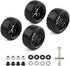 4 Pack RC Buggy Tires 12mm Hex Wheels and Tires 1/10 Off Road RC Buggy Wheels and Tires Tyres Set w/Lock Nuts and Wrench for Bandit VXL Tornado HS...