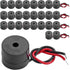 25PCS Buzzer DC 3-12V Wired Connector Active Electronic Buzzer 85dB...
