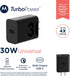 Motorola TurboPower 30 USB-C Charger - No Cable - for Moto G 2025, G Power 2025, G Power 5G (2024), Moto G Stylus 5G (2024), Motorola Razr (2024/2...