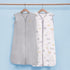 TILLYOU Sleep Sack 6-12 Months - 0.5 TOG Baby Wearable Blanket with 2-Way Zipper, Extra Soft Cotton Sleeveless Sleeping sack 2 Pack, Gray Grown...