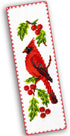 Povitrulya Cardinal - Counted Cross Stitch Bookmark Kit - DIY Embroidery set - Hand Made Christmas Gift for Adults and Kids with a Redbird sitting...
