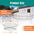 Sukh Patio Table Umbrella Hole Ring Umbrella Hole Ring and Cap Silicone Transparent Hole Couver Plug Hole Rings Set Umbrella Ring Caps 2 Sets for ...