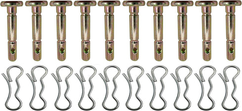 10 PK 738-04124A and 714-04040 Shear Pins and Cotter Pins for Cub Cadet MTD Troy Bilt Snow Throwers...