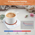 VOBAGA Coffee Warmer & Mug Warmer for Home Office Home Desk Gift Use, 20w Electric Cup Beverage Warmer Plate with 3 Temperature Settings for Tea, ...