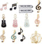 36pcs Enamel Music Notes Instruments Charms for Jewelry Making Wholesale Bulk Lot Piano Violin Musical Symbols Pendants...