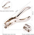 Yaocom 100 Pieces 3/4 Inch Brass Paper Fasteners Paper Brads, and 300 Pieces Plated Brass Washers with Hole Punch (Gold, 20mm Long)...