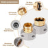 Hose repair kit,?3 Sets?garden hose repair Fittings Aluminum Female and Male With Zinc Clamp Water Hose End Repair Connector Fit 3/4 Inch And 5/8 ...