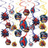 Spider-Man™ Webbed Wonder Swirl Value Pack - Set of 12 - Ultimate Party Decoration Kit, Eye-Catching & Easy Setup Swirl Decor...