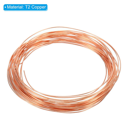 PATIKIL 99.9% Soft Copper Wire, 1Pcs 23Gauge/0.6mm Diameter 7m/22.96ft Spool Pure Copper Craft Wire for Jewelry Making Beading Garden Plants...