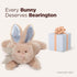 Bearington Collection Baby Bunny Tail Plush Stuffed Animal Bunny with Rattle, 8 inches...