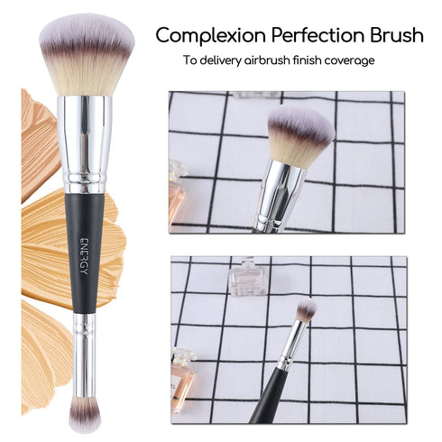 ENERGY Foundation Brushes for Liquid Foundation Makeup Brushes Dual-ended Foundation Brush Concealer Brush Under Eye Ideal for Liquid, Cream, Powd...