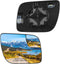 BDFHYK Passenger Right Side Heated Mirror Glass Compatible with 2011-2019 Explorer Side View Exterior Mirror with Backing Plate, Replaces BB5Z17K7...
