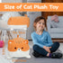 Orange Cat Stuffed Animal Plush Pillow, 15Inch Cute Cat Plushie Soft Cat Pillow Plush Toy Stuffed Animals Cat, Kawaii Stuffed Kitten Soft Cat Hugg...