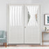 Hiasan French Door Curtains for Small Window, Rod Pocket Semi Sheer Privacy Curtains for Side Light Front Door, 1 Panel (White, W 52 inch x L 40 i...