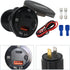83W USB C Car Charger, 18W QC3.0 and 65W USB C Port,12V Socket with Button Switch Smart Voltmeter for Car Golf Cart Marine...